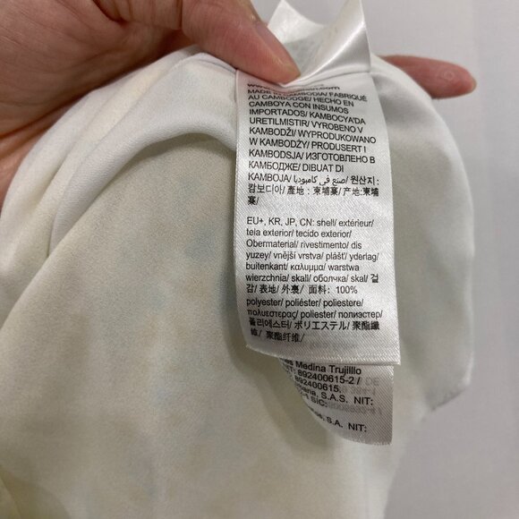 Calvin Klein Top size XL Multi Color Tie Dye Soft Flowy Elegant Button Down - Picture 10 of 12